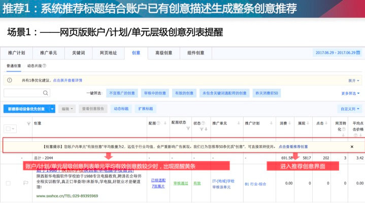 百度推广之基础创意标题推荐