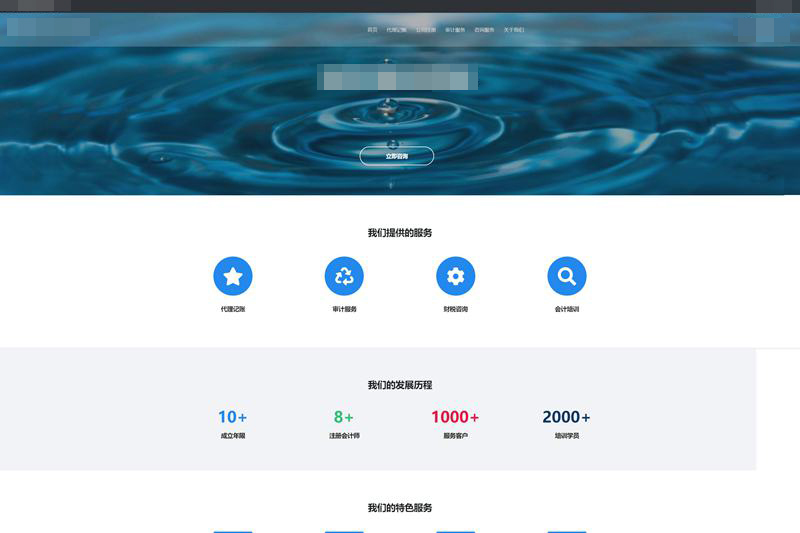 会计师事务所网站开发案例